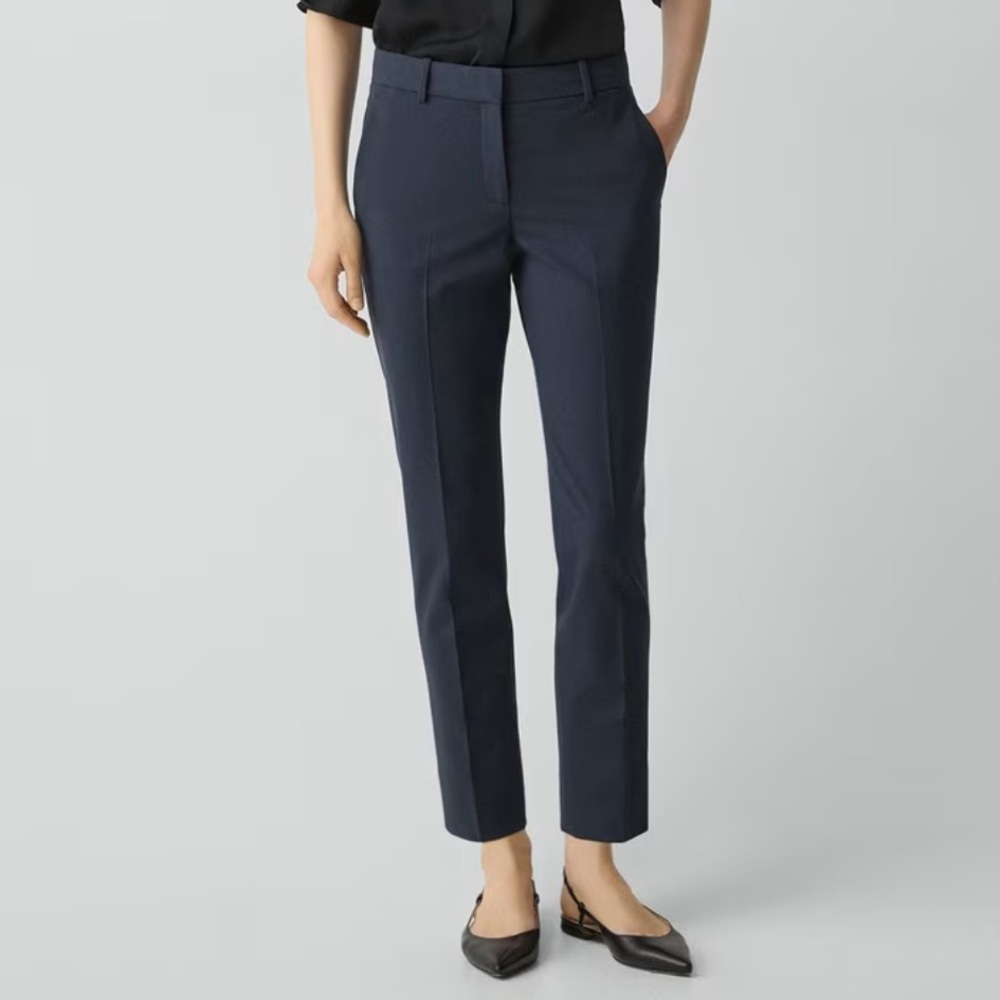 Treeca Pant in Wool, Navy, Size 4